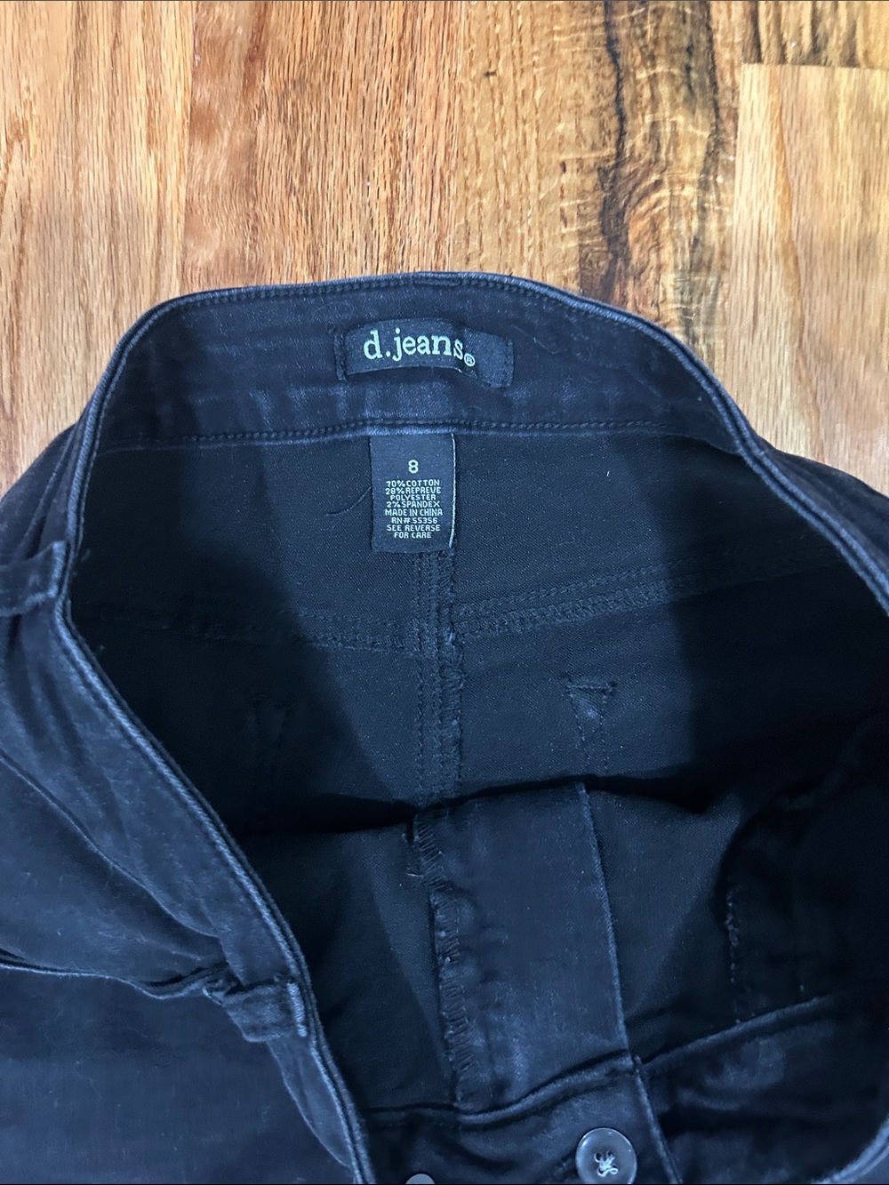 d. jeans Black High-Rise Jean Shorts - Picture 2 of 3